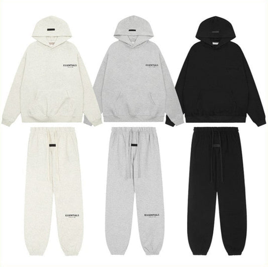 ESSENTIALS Printed Hoodie + FREE TRACKPANTS (TODAY ONLY)